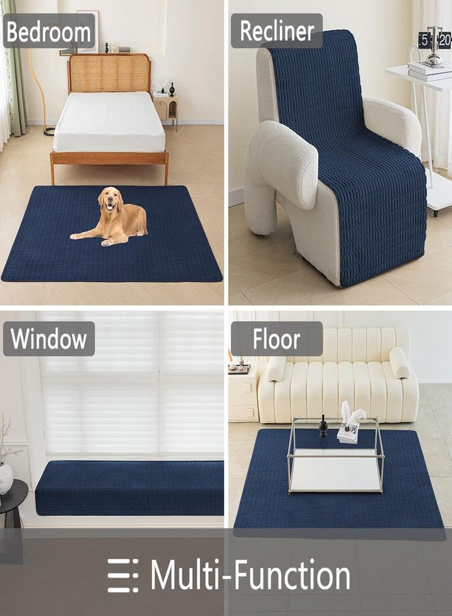 Muamar Dog Bed Cover Sofa Protector,Anti Slip Waterproof Sofa Covers for Living Room Couch Covers,Sofa Mat,Seat Cover,Dog Mat,Pet Pad for Furniture 1 Piece (30x70 inch, Dark Blue) - Image 5
